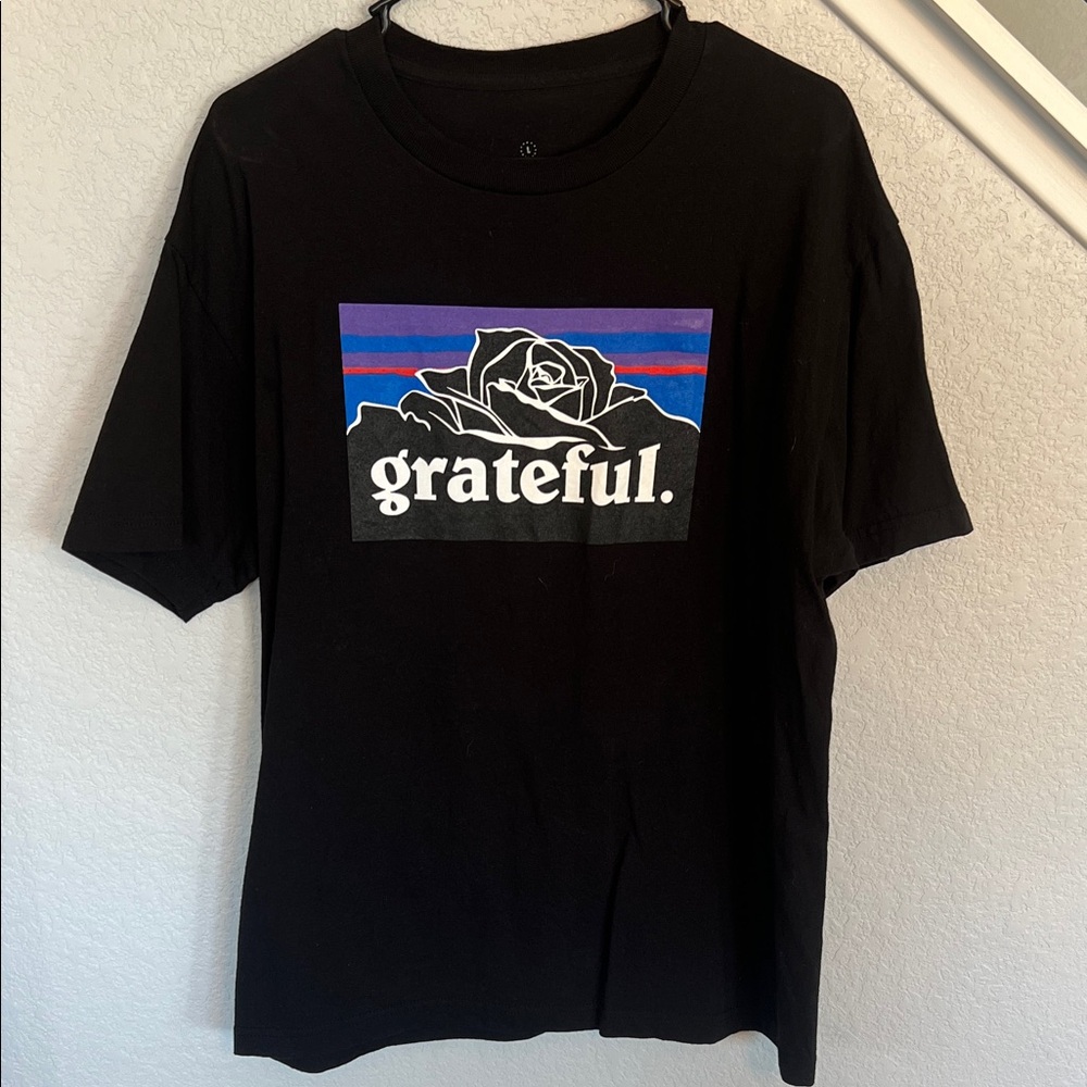 Grateful Black Short Sleeve Tee